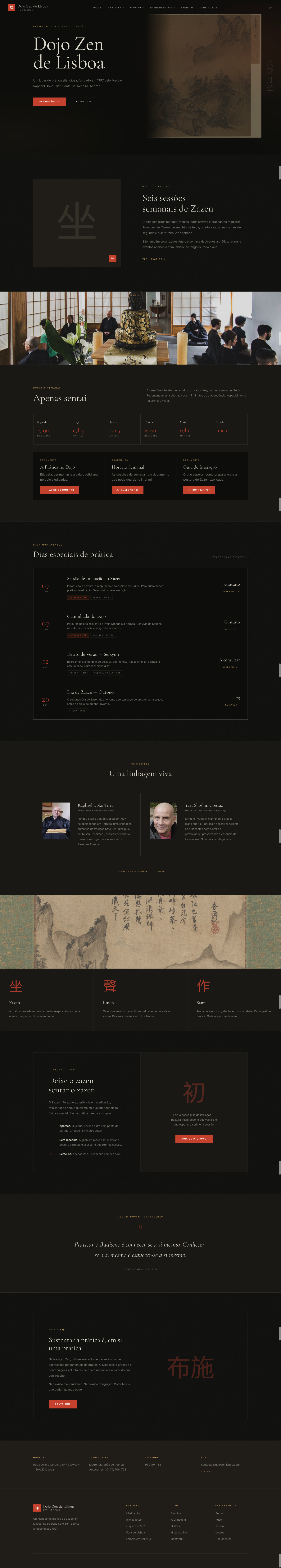 DojoZenLisboa.com screenshot