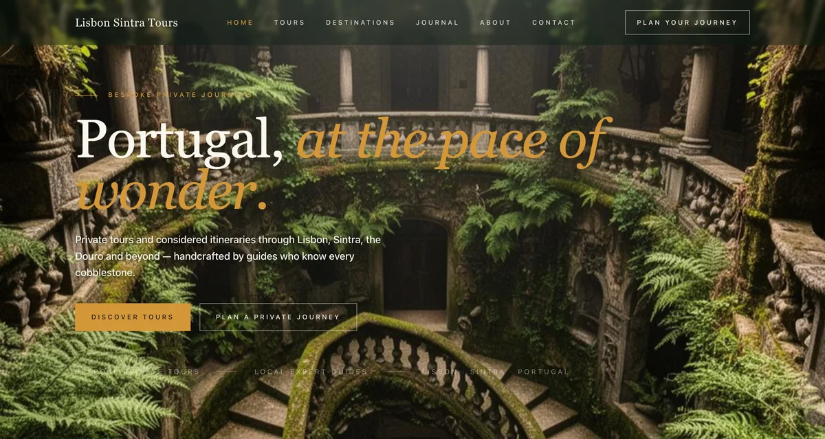 LisbonSintraTours.com screenshot