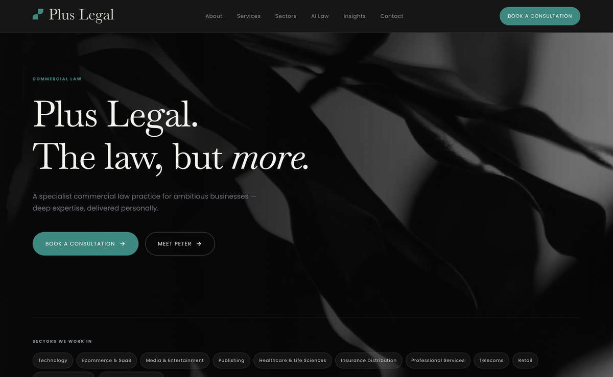 Plus Legal screenshot